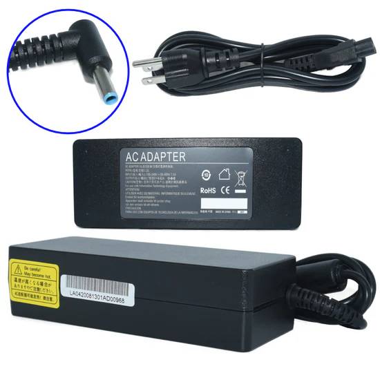 Cargador / Adaptador para Laptop AC-HP-AZUL GENERICO de 90W 19.5V 4.62A (4.5*3.0) para HP Punta Azul - Cargador / Adaptador para Laptop AC-HP-AZUL GENERICO de 90W 19.5V 4.62A (4.5*3.0) para HP Punta Azul -